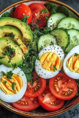 Avocado and Egg Garden Salad