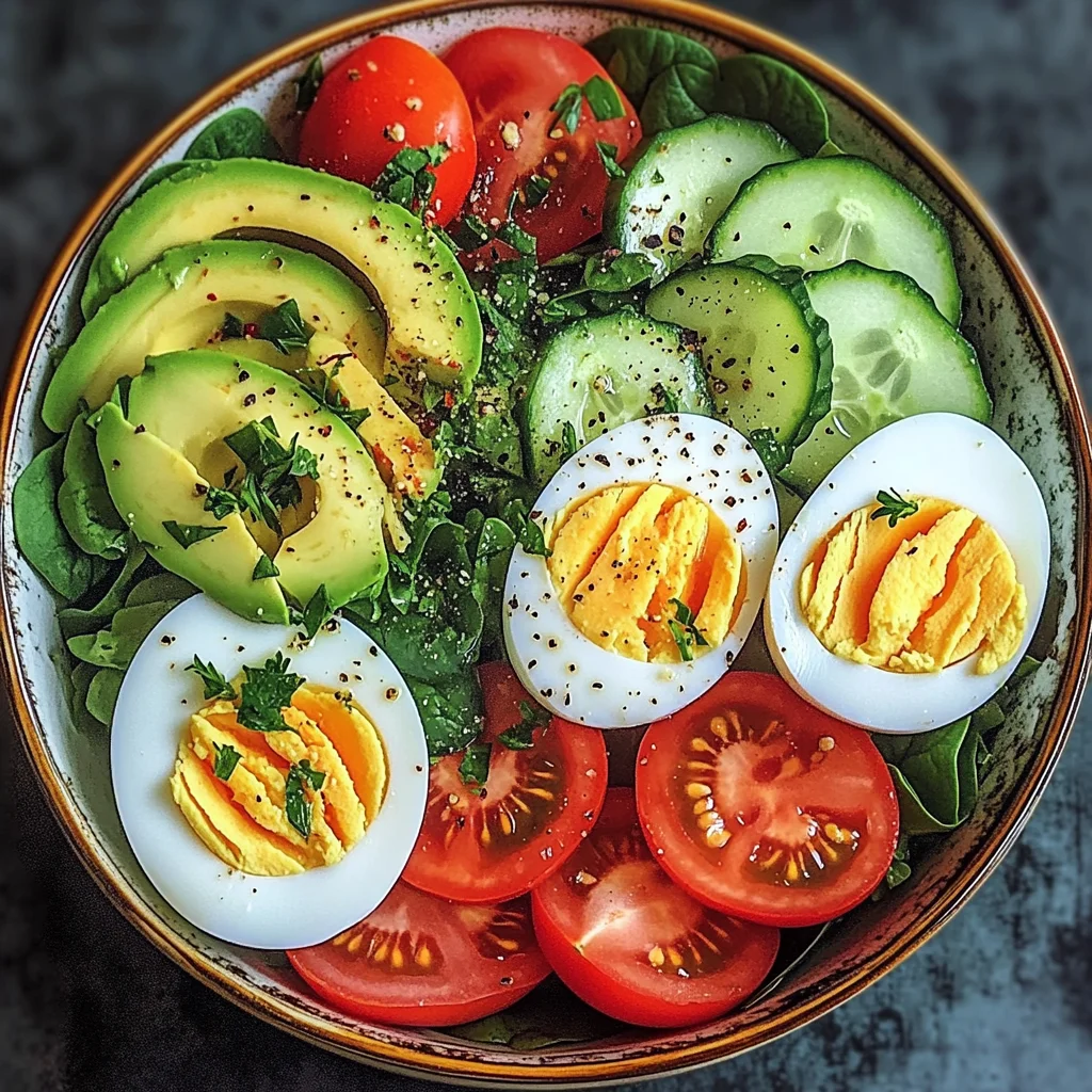 Avocado and Egg Garden Salad