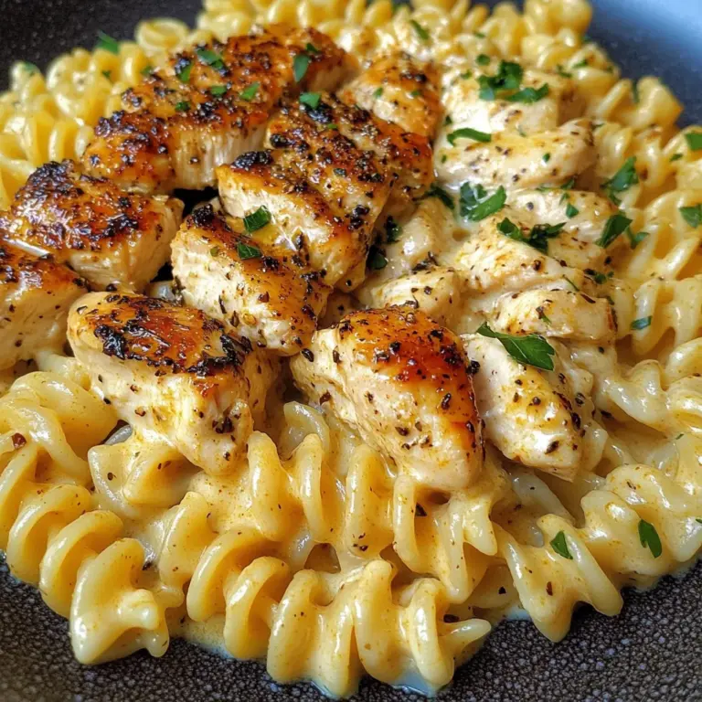 Cajun Chicken Rotini with Mozzarella Garlic Butter Sauce