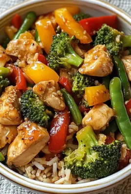 Colorful Chicken & Veggie Stir-Fry with Rice