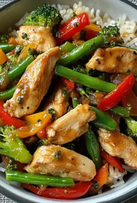 Healthy Chicken and Veggie Stir-Fry with Mixed Rice