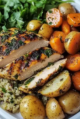 Herb Grilled Chicken with Roasted Potatoes, Carrots & Quinoa