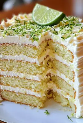 Key Lime Cake with Key Lime Cream Cheese Frosting