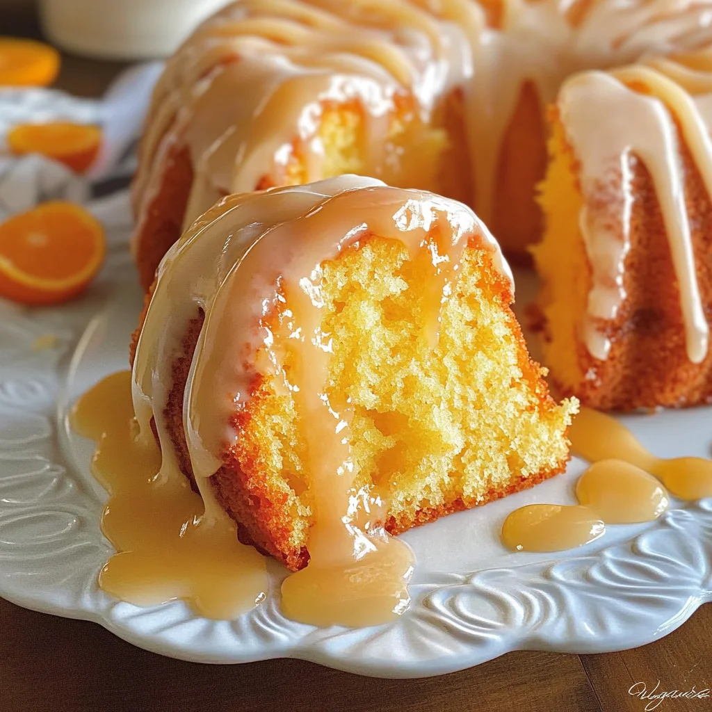 Orange Velvet Pound Cake