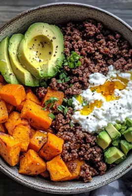 Sweet Potato, Beef & Avocado Protein Bowl