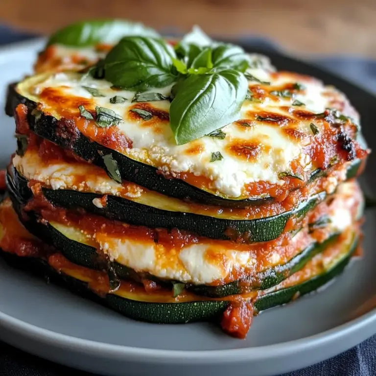 Zucchini Ricotta Melts with Marinara