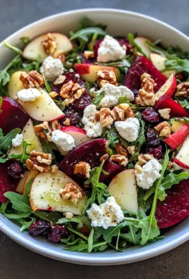 Beet and Goat Cheese Arugula Salad