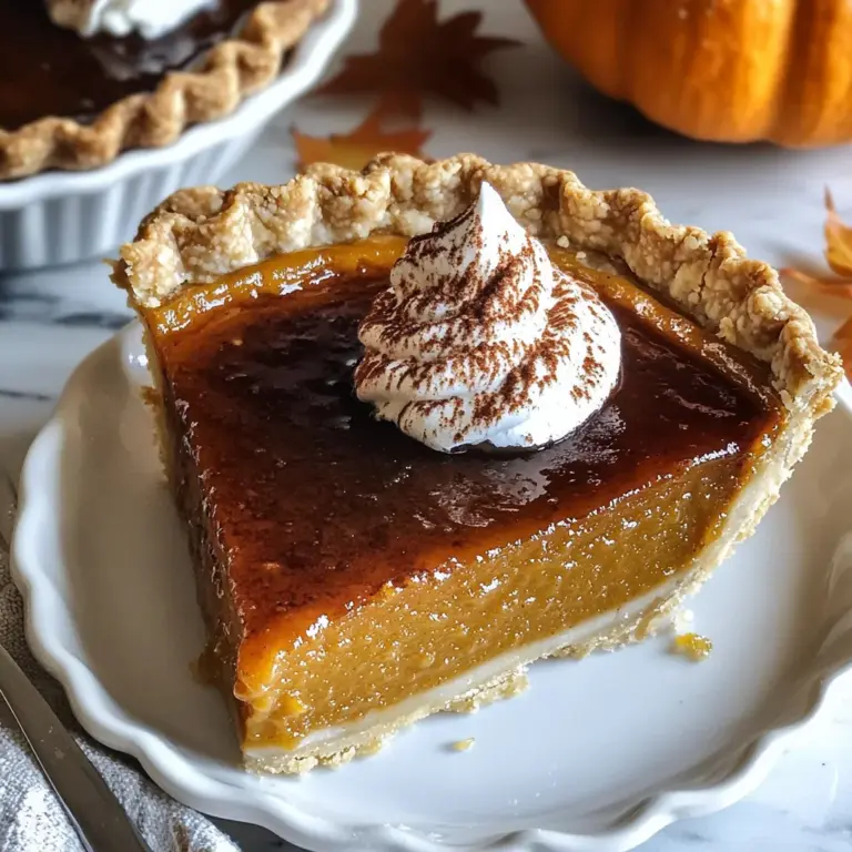 Bourbon Brûlée Pumpkin Pie