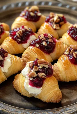 Cranberry Cream Cheese Crescent Bites
