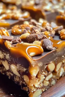 Decadent Caramel Chocolate Crunch Bars: A Sweet Indulgence