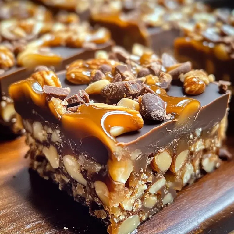 Decadent Caramel Chocolate Crunch Bars: A Sweet Indulgence