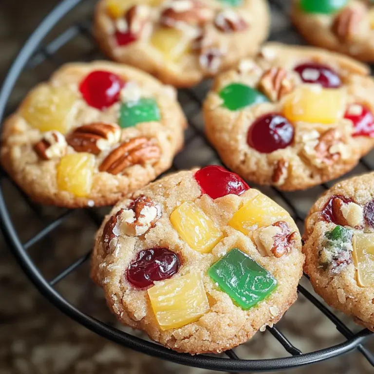 Easy Christmas Fruitcake Cookies Recipe