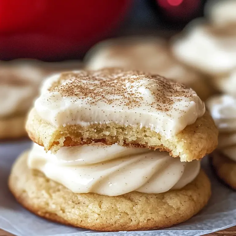 Eggnog Cookies with Eggnog Frosting