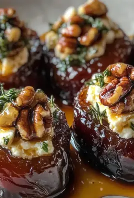 Feta-Parmesan Roasted Stuffed Dates with Honey-Walnut Herb Crunch