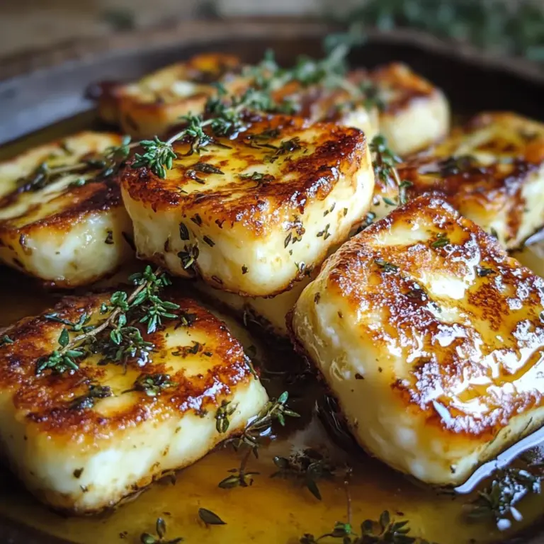 Halloumi with Honey and Thyme
