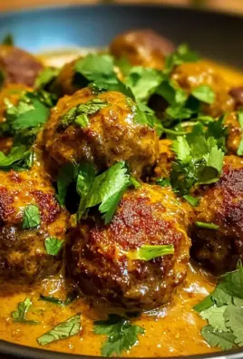 Jerk Meatballs In Coconut Curry Sauce