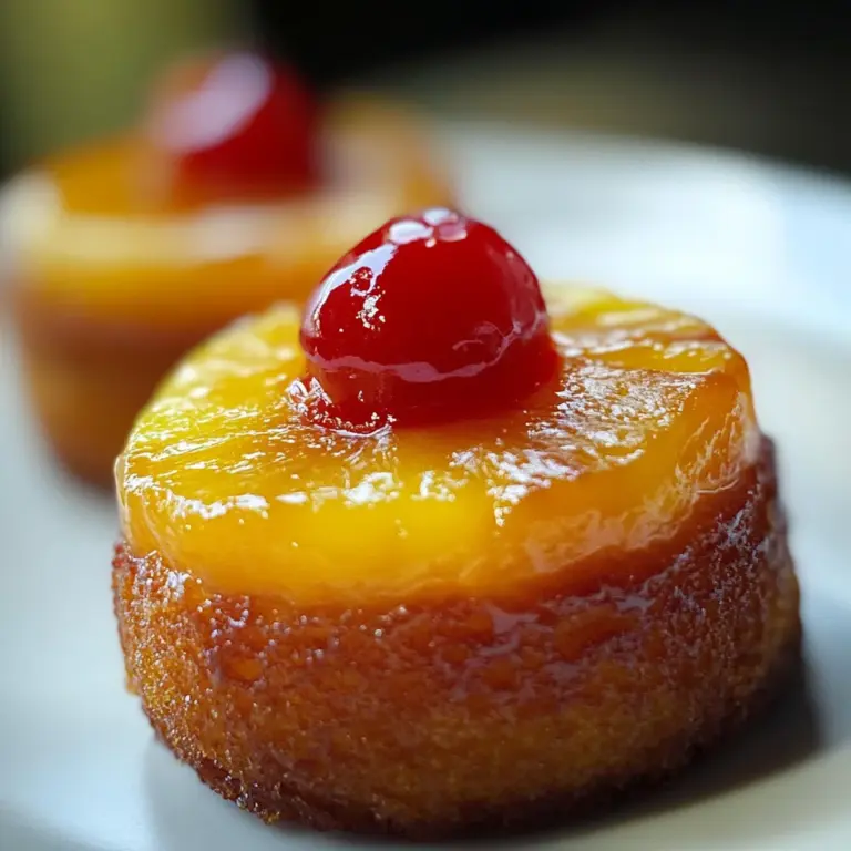 Mini Pineapple Upside Down Cakes