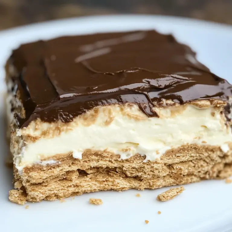 No-Bake Chocolate Eclair Cake Recipe