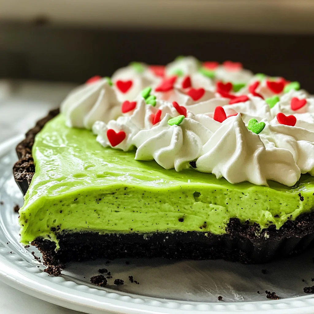 No Bake Grinch Pie