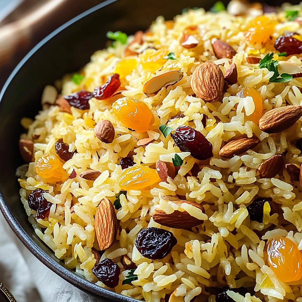 One Pot Simple Moroccan Saffron Rice Pilaf