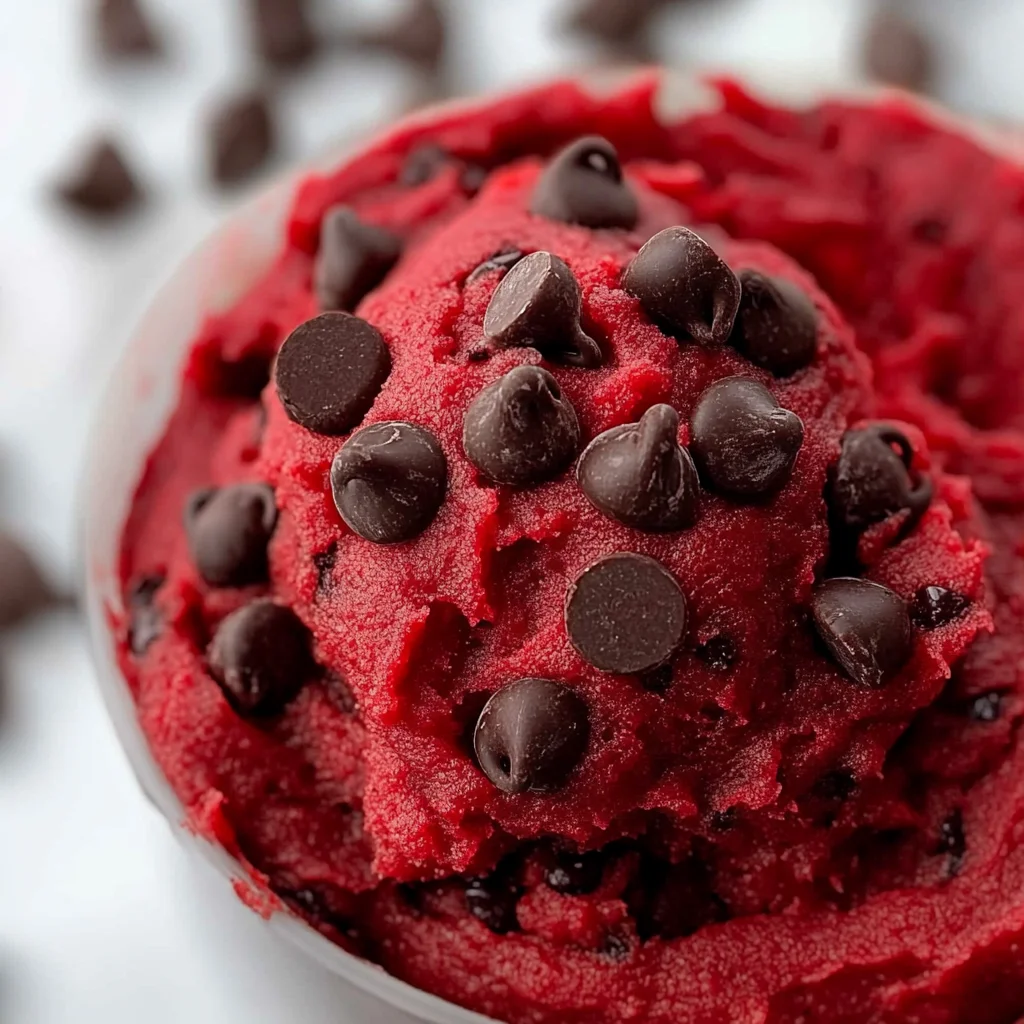 Red Velvet Edible Cookie Dough Recipe