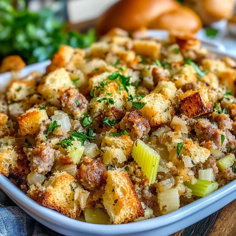 Slow Cooker Sausage Stuffing
