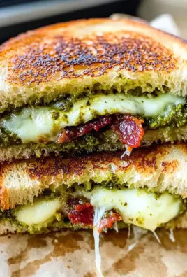 Sourdough Pesto Grilled Cheese