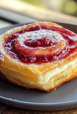 Sugar Raspberry Danish Bun