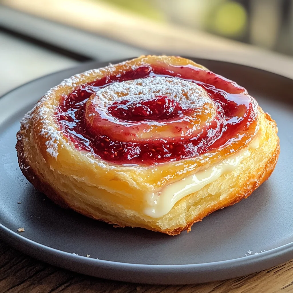 Sugar Raspberry Danish Bun