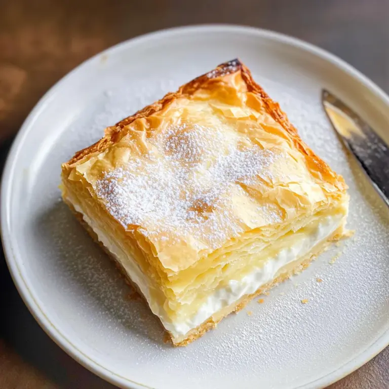 Vanilla Custard Cream Squares