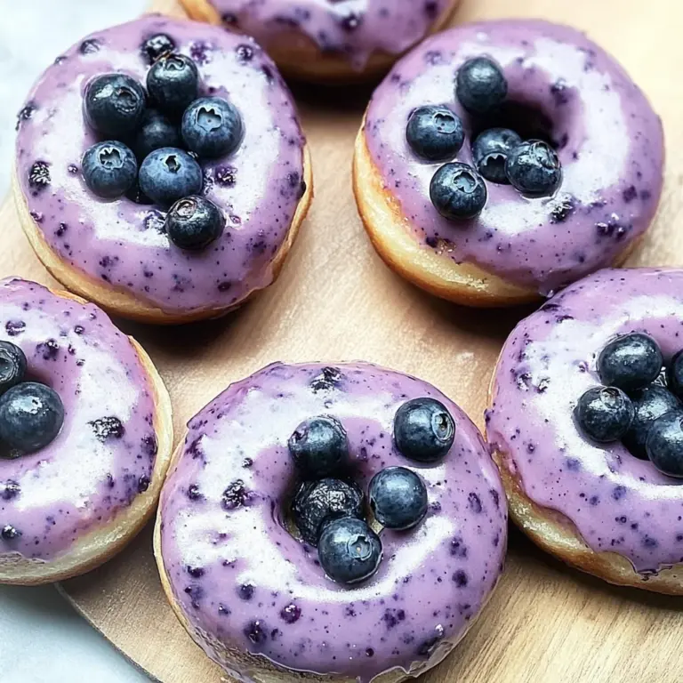 Wild Blueberry Cake Donuts
