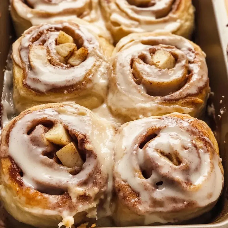Apple Cinnamon Rolls with Apple Pie Filling