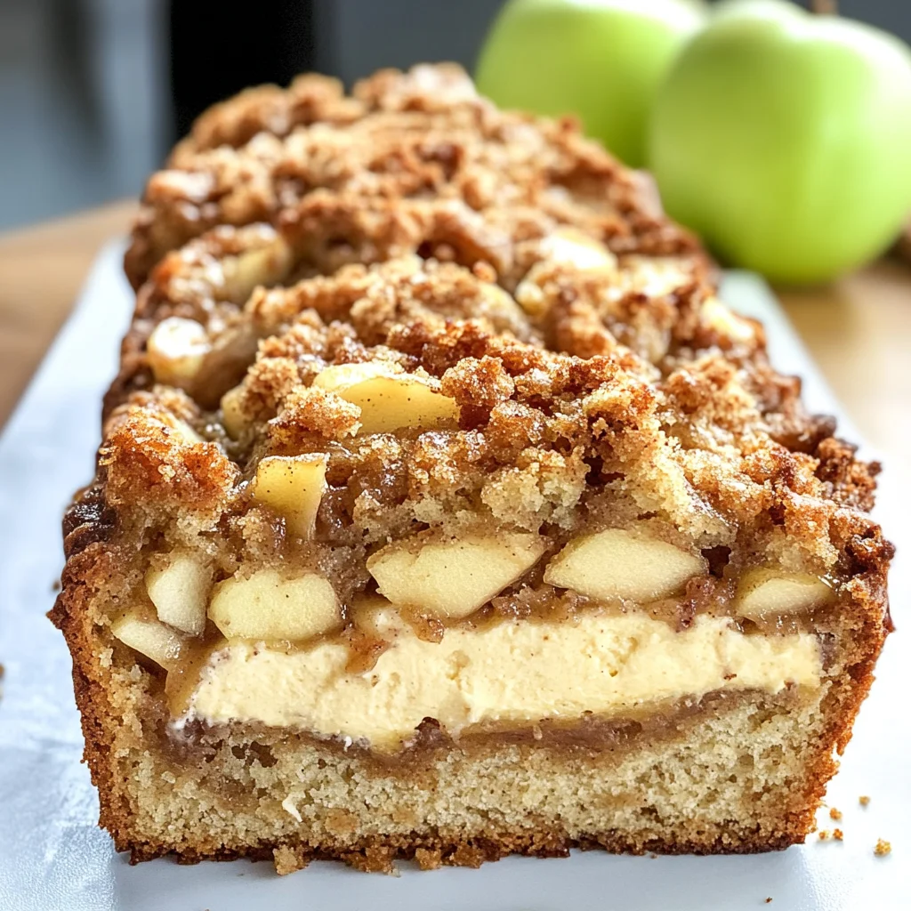 Apple Crisp Cheesecake Bread