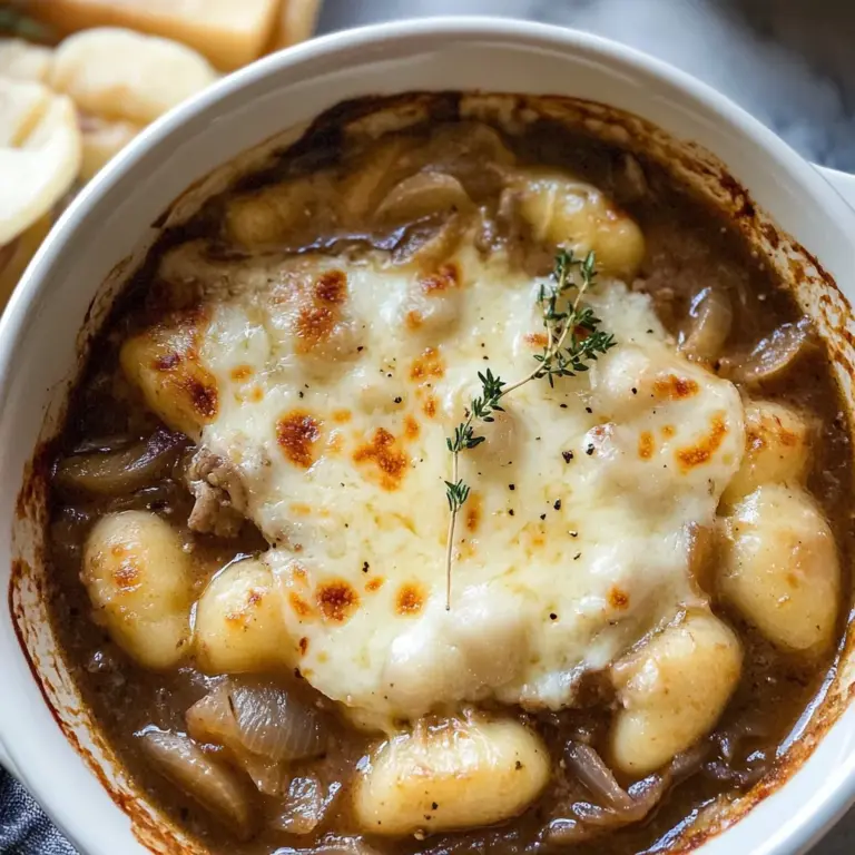 Baked French Onion Gnocchi