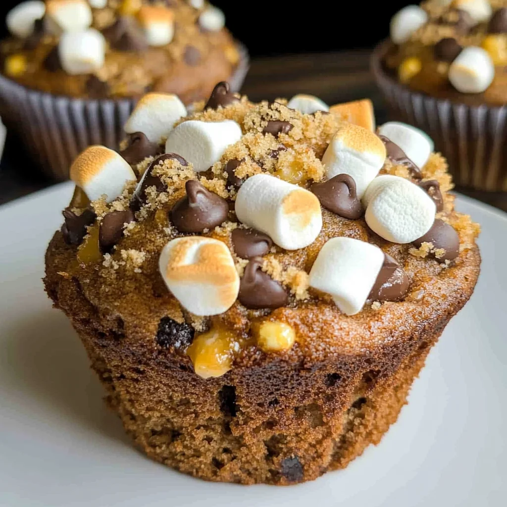 Banana S’mores Muffins