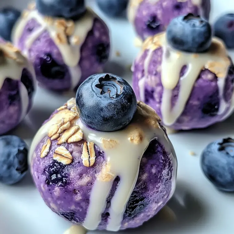 Blueberry Cheesecake Protein Bites – A No-Bake, High-Protein Snack