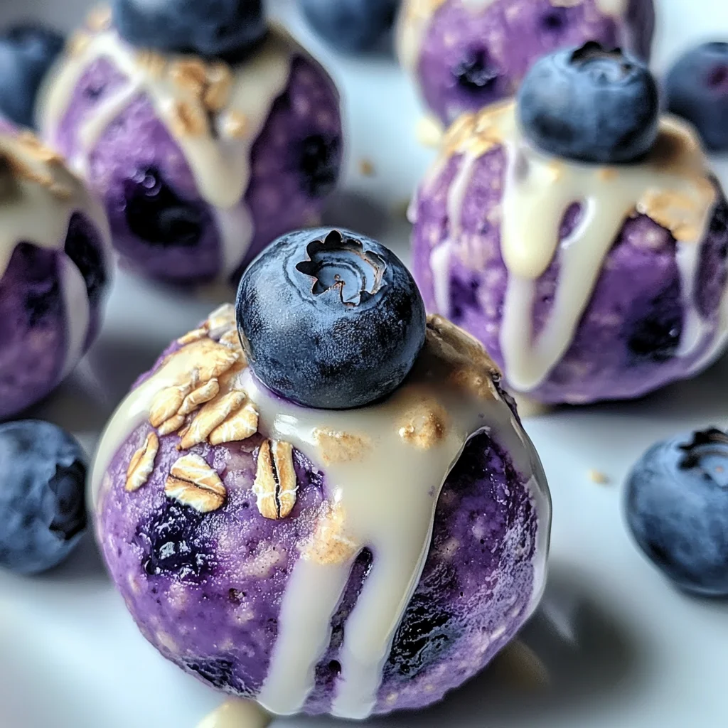 Blueberry Cheesecake Protein Bites – A No-Bake, High-Protein Snack