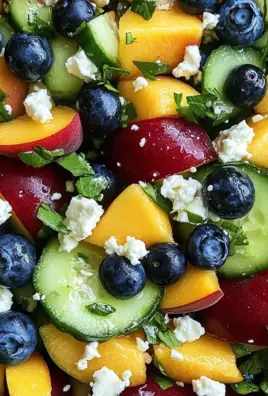 Blueberry Peach Feta Salad