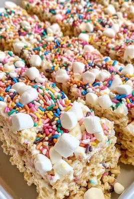 Cake Batter Rice Krispie Treats