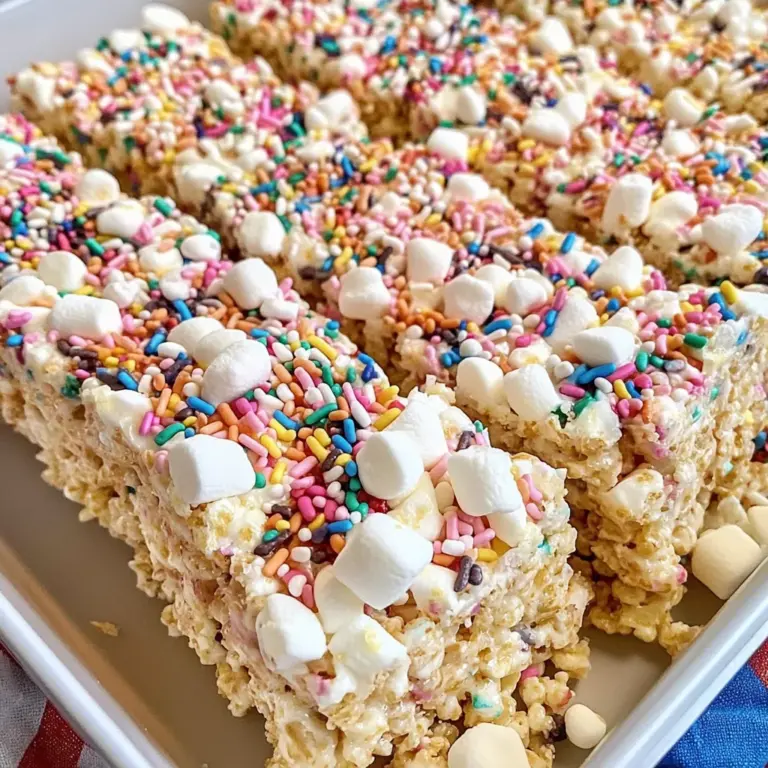 Cake Batter Rice Krispie Treats