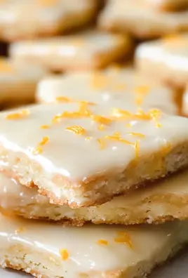 Cardamom Shortbread Cookies with Orange Glaze
