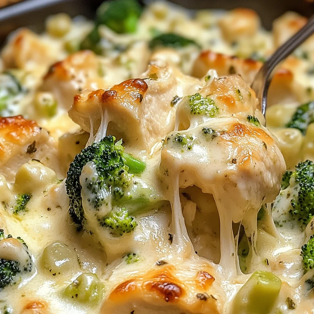 Chicken and Broccoli Alfredo Bake