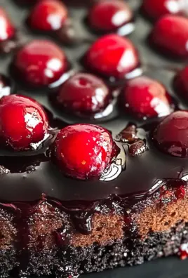 Chocolate Cherry Upside Down Cake