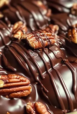 Chocolate Pecan Turtle Clusters
