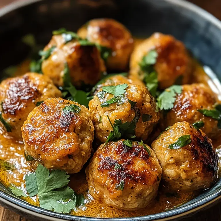 Coconut Chicken Meatballs