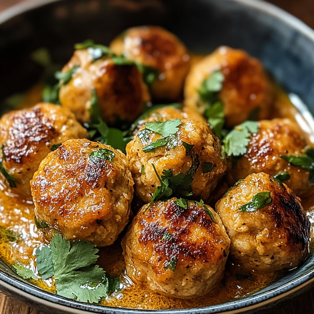 Coconut Chicken Meatballs