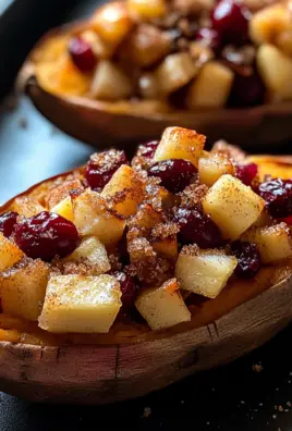 Cranberry Apple Twice-Baked Sweet Potatoes