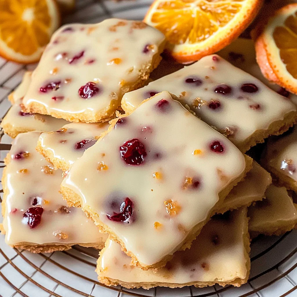 Cranberry Orange Shortbread Cookies Recipe
