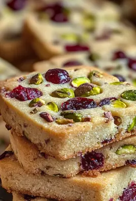 Cranberry Pistachio Shortbread Cookies: A Festive Delight for the Holidays