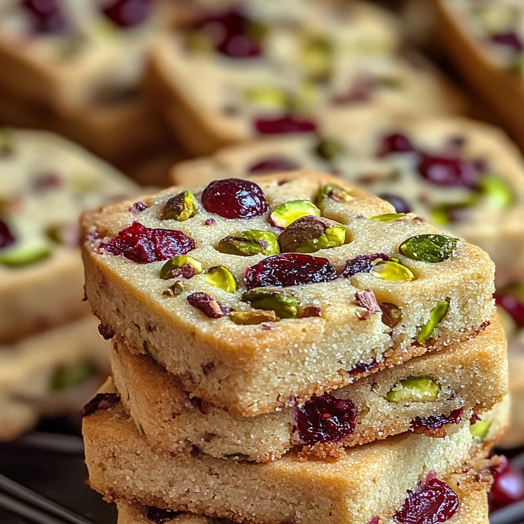 Cranberry Pistachio Shortbread Cookies: A Festive Delight for the Holidays
